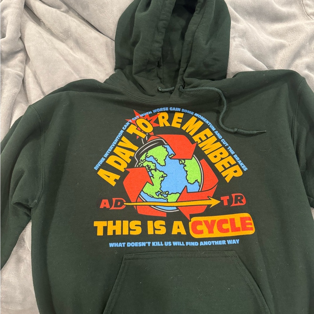 Authentic A Day To Remember Band Sweatshirt Your Welcome Green Hoodie